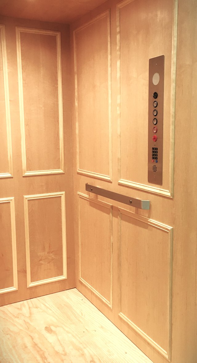 Light wood cab interior